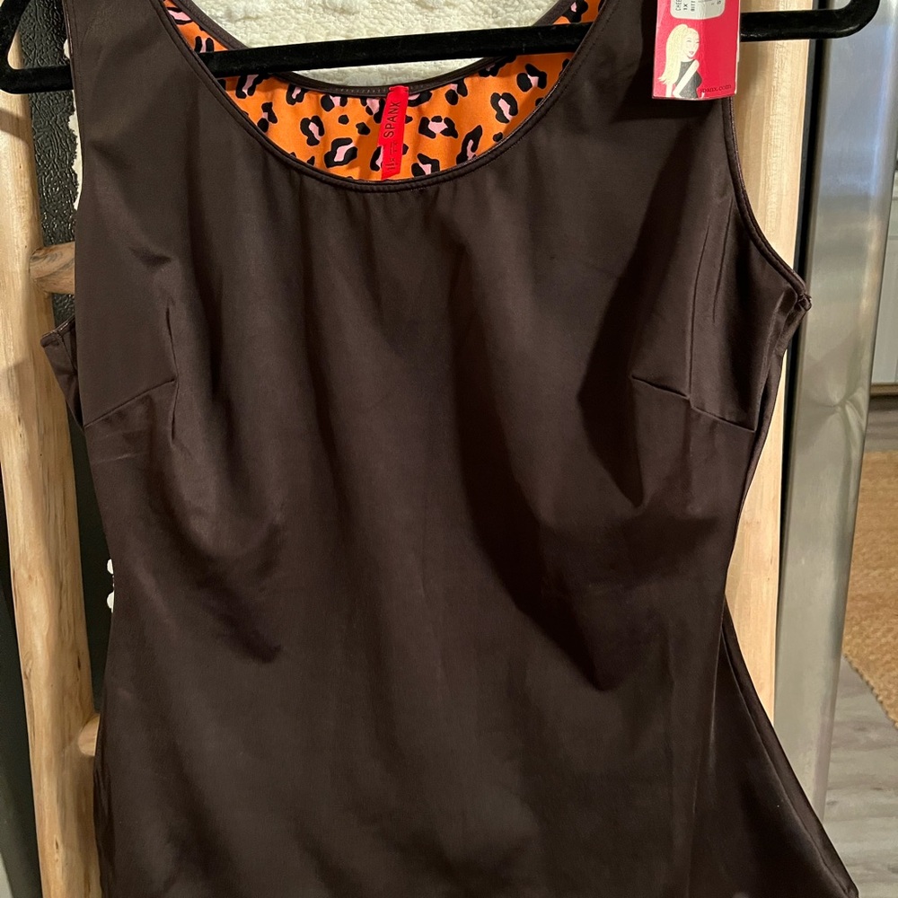 SPANX BROWN TOP